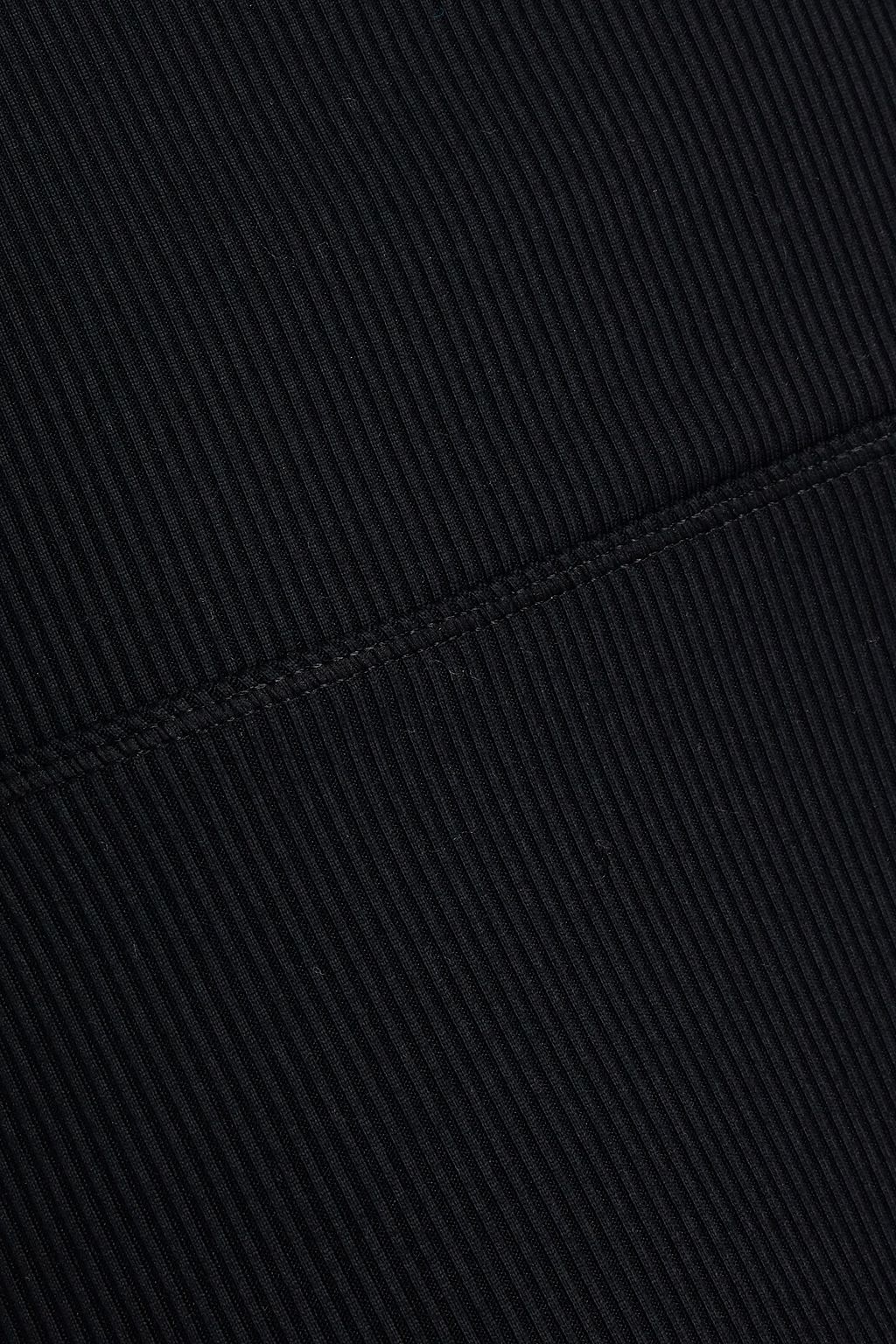 SOLID & STRIPED SPORT Ribbed stretch-jersey shorts