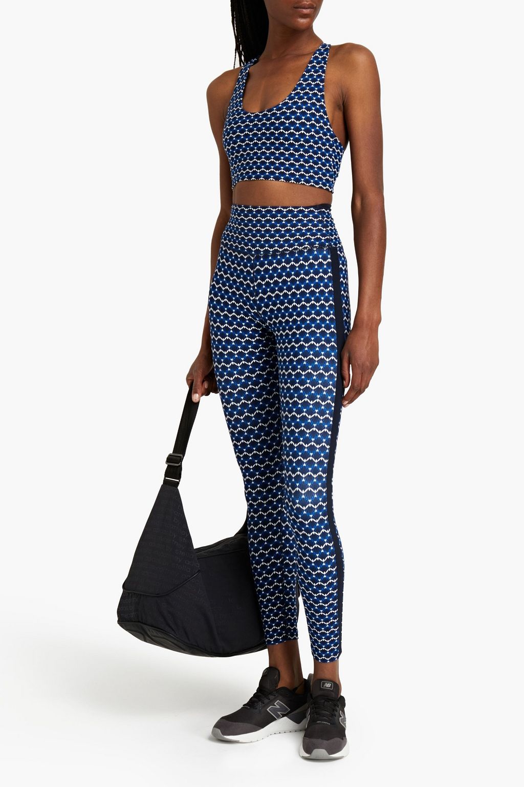 SPLITS59 Sophia striped printed stretch leggings