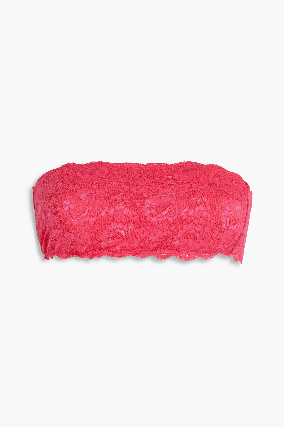 Cosabella Never Say Never cotton-blend stretch-lace bandeau bra