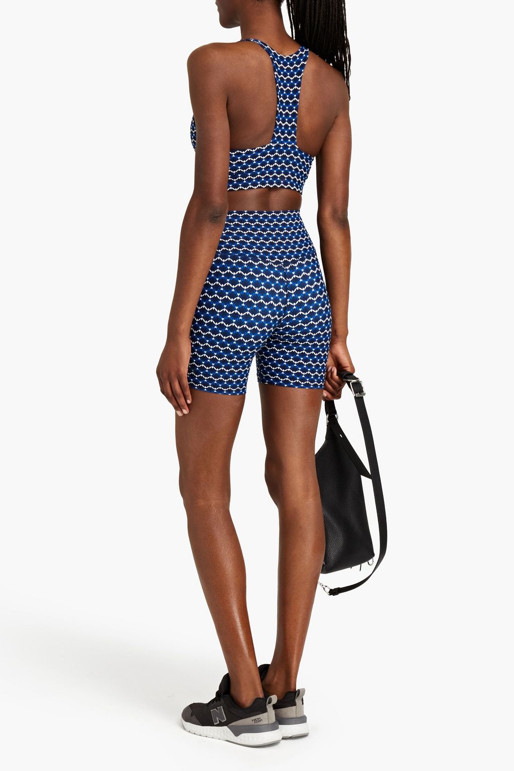 SPLITS59 Airweight leopard-print stretch shorts