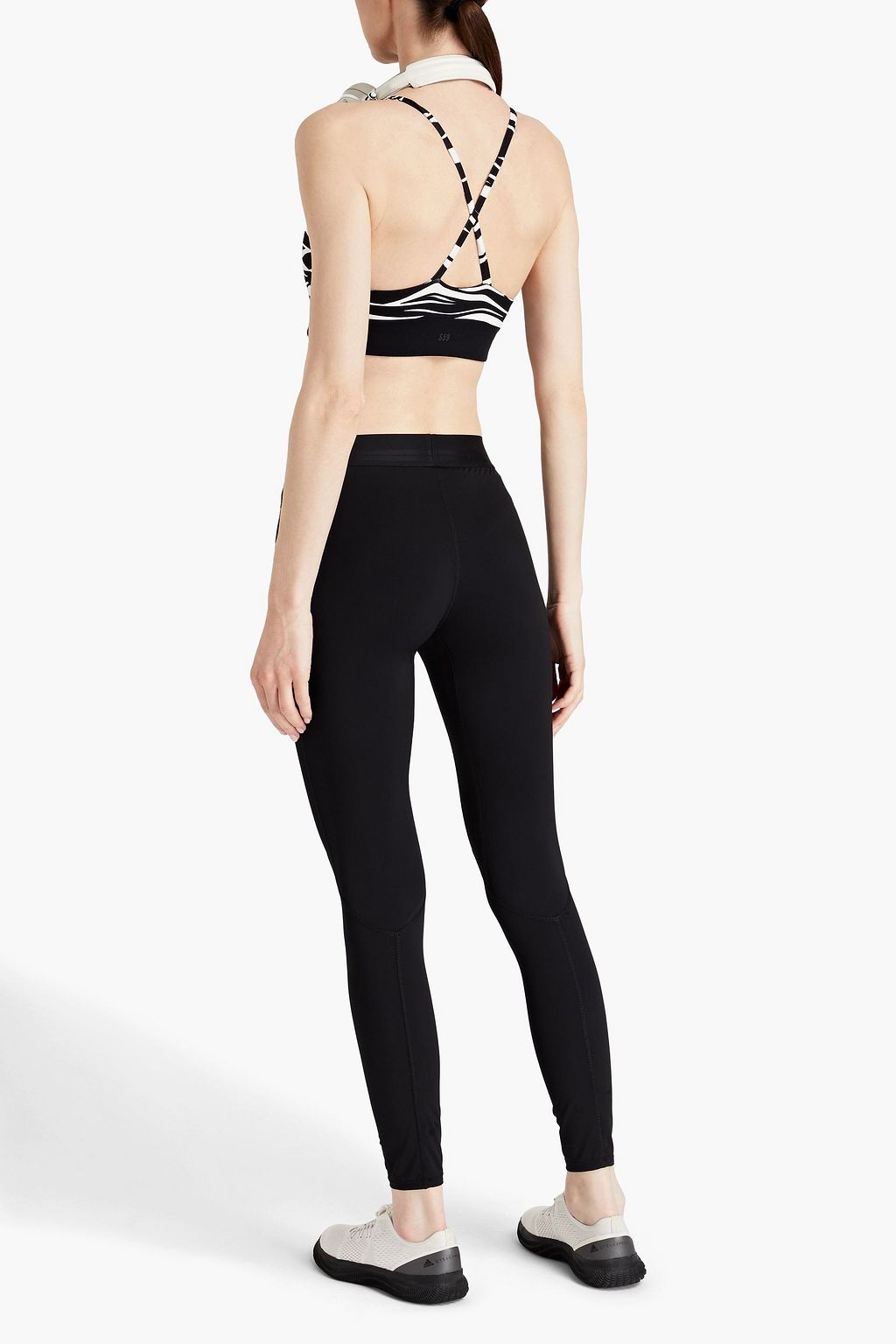 SPLITS59 Sophia zebra-print stretch sports bra