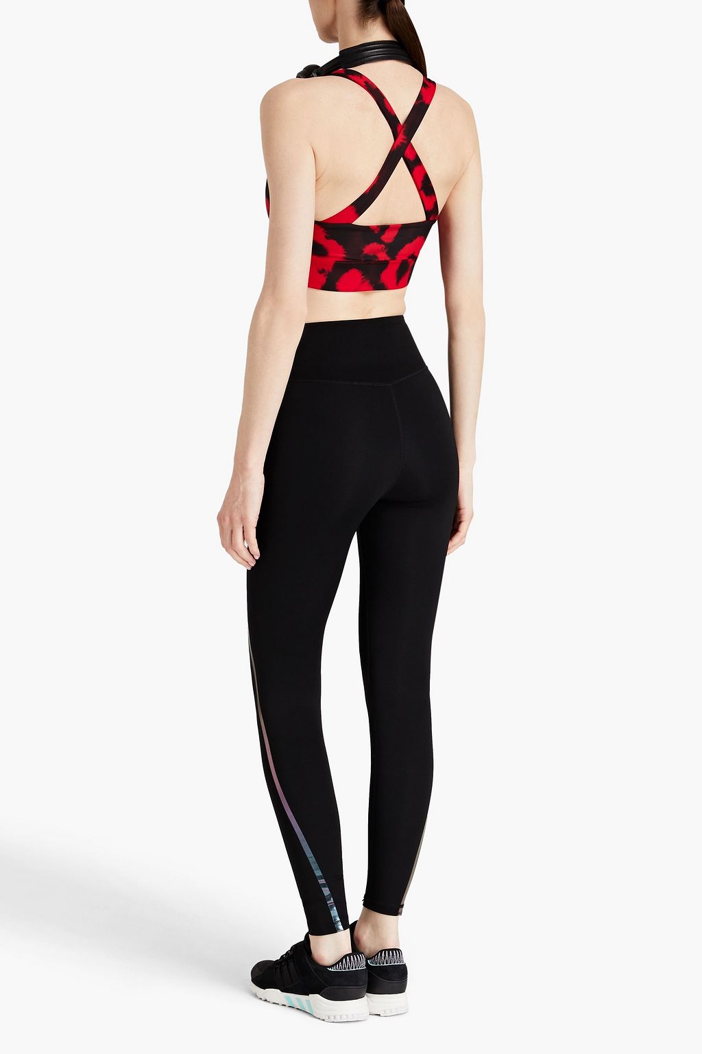 SPLITS59 Scarlett tie-dyed stretch sports bra