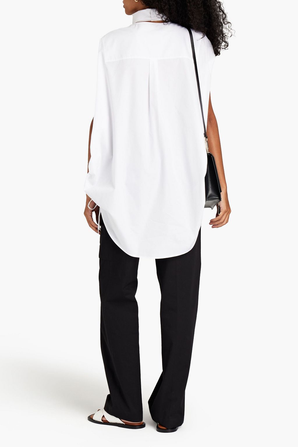 VALENTINO GARAVANI Oversized-Oberteil aus Baumwollpopeline mit Cut-outs