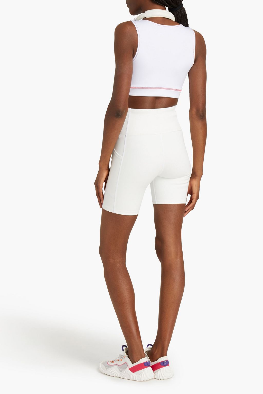 PERFECT MOMENT Cropped neoprene tank