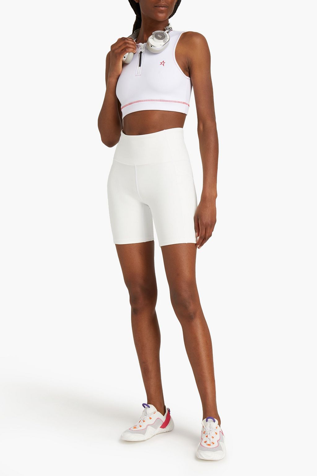 PERFECT MOMENT Cropped neoprene tank