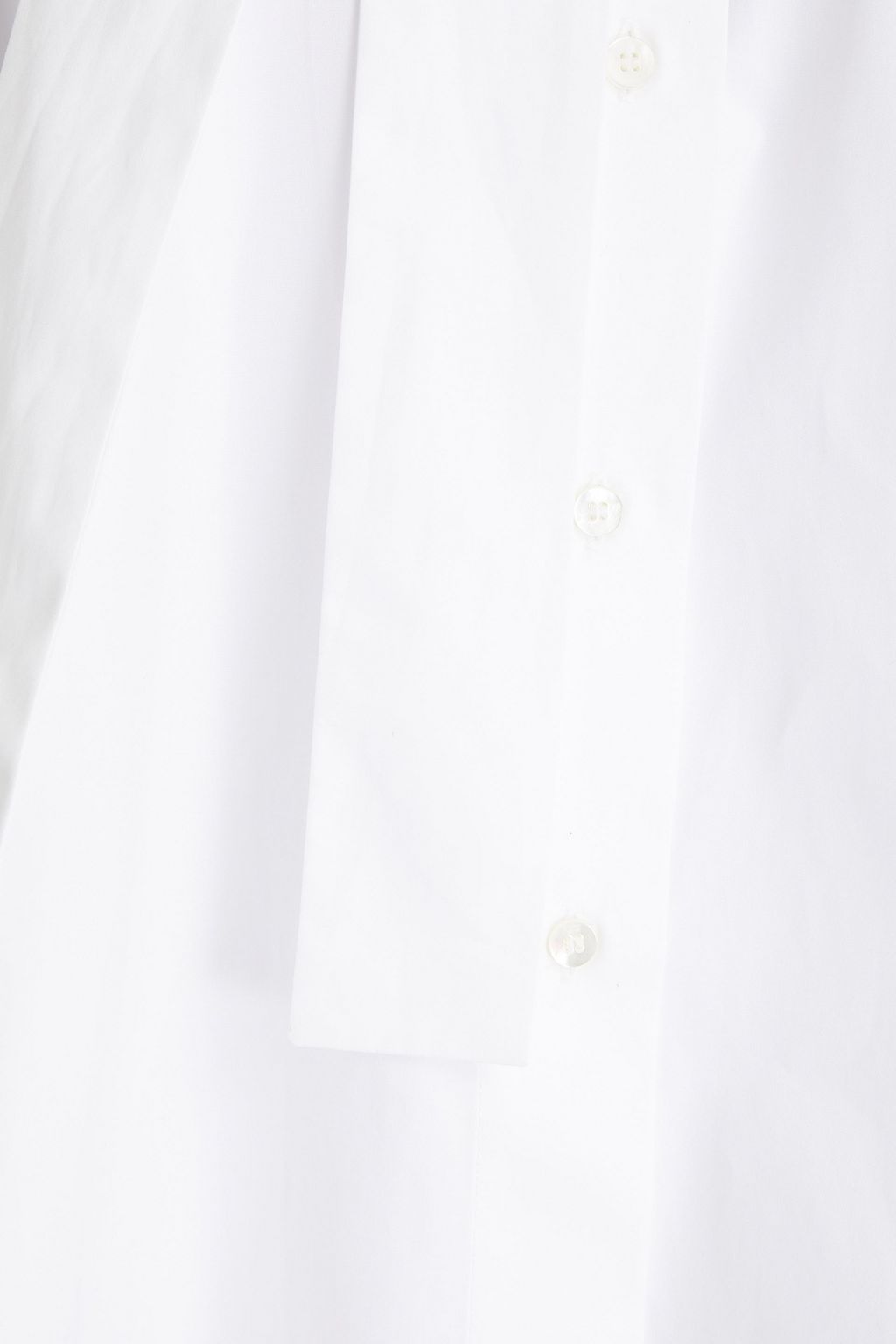 VALENTINO GARAVANI Embellished oversized cotton-poplin shirt