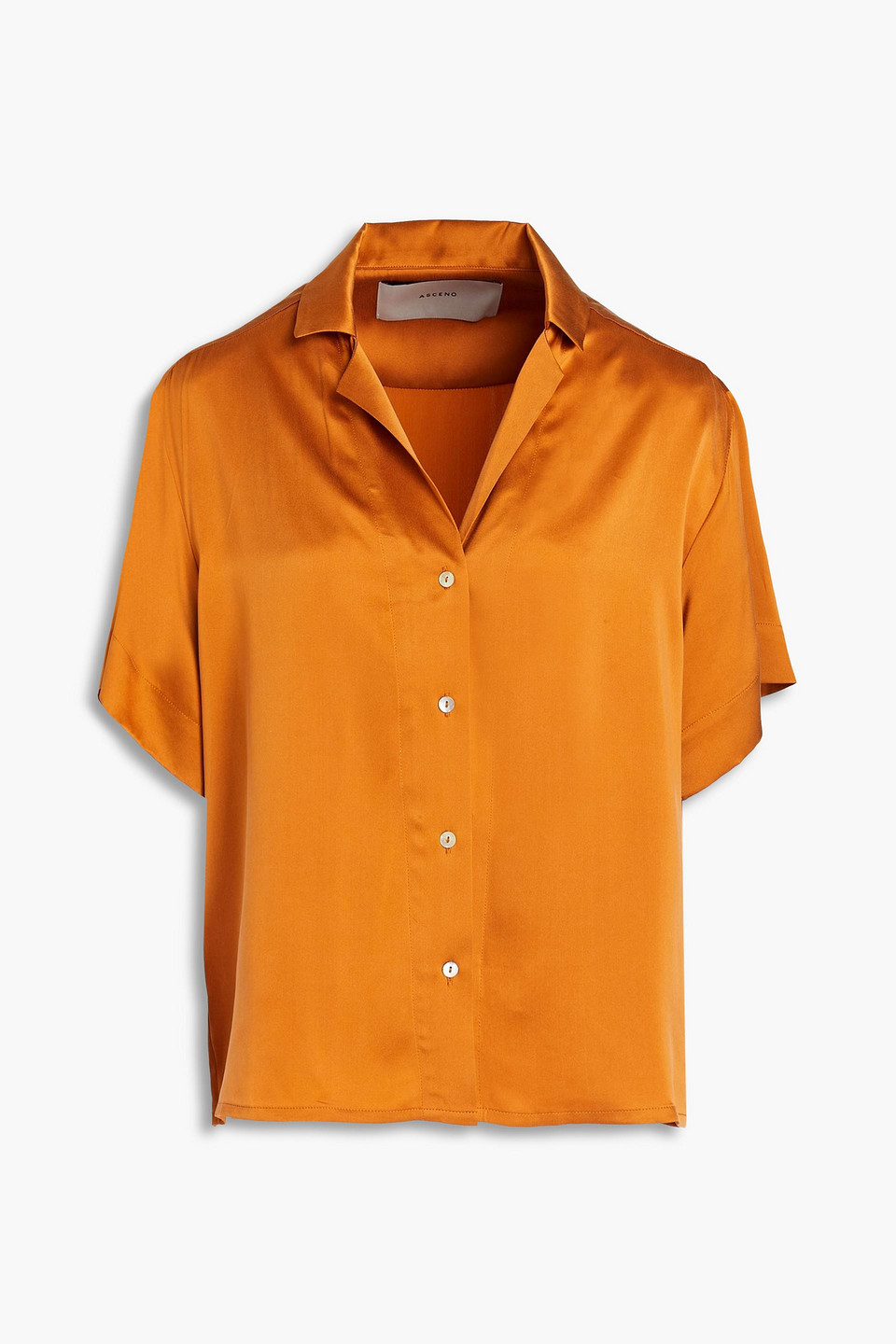 Asceno The Prague washed-silk pajama top