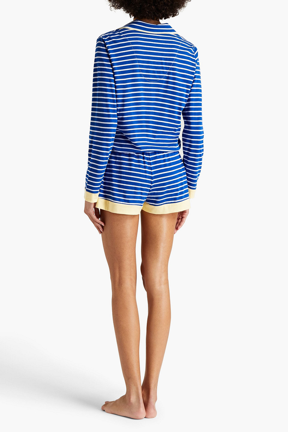 COSABELLA BELLA STRIPED PIMA COTTON AND MODAL-BLEND JERSEY PAJAMA SET