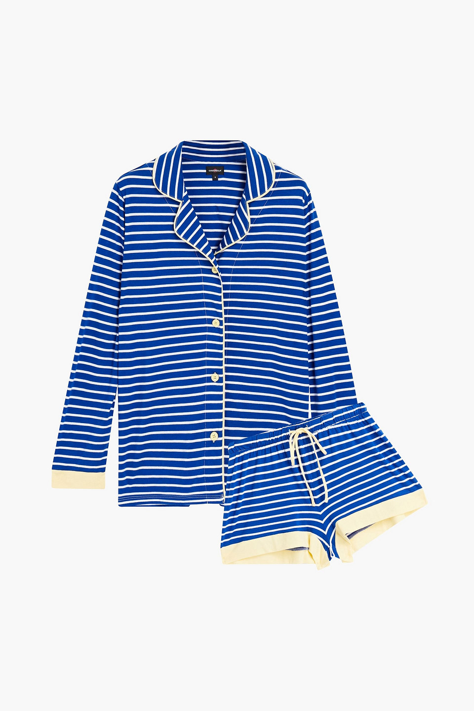 COSABELLA BELLA STRIPED PIMA COTTON AND MODAL-BLEND JERSEY PAJAMA SET