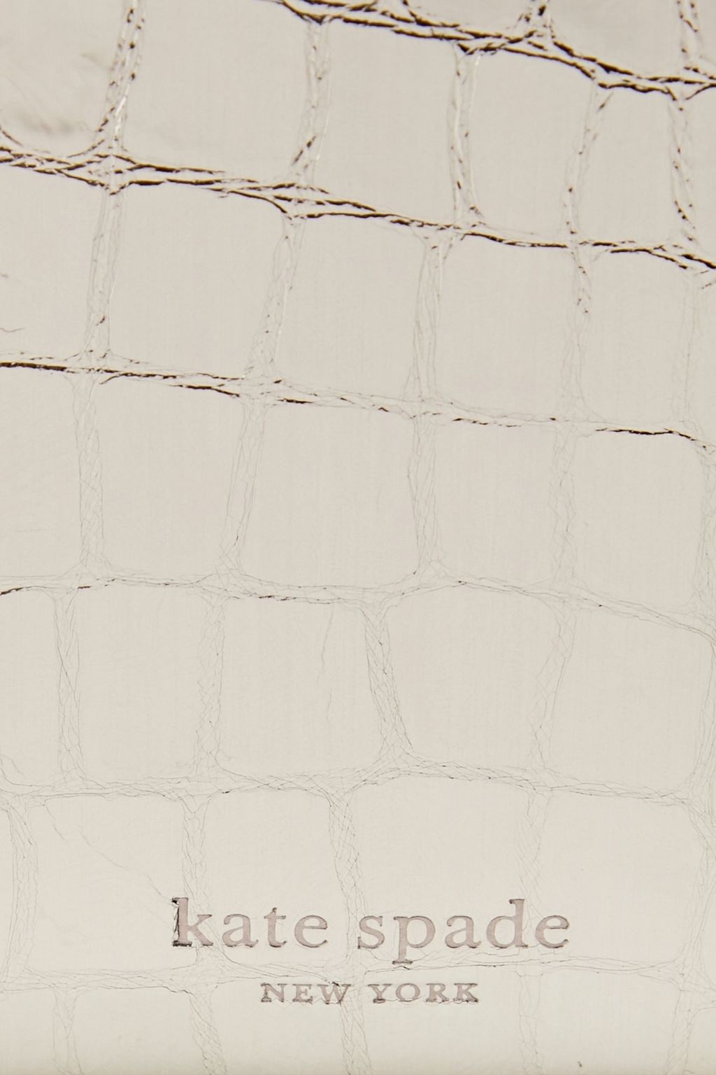 KATE SPADE NEW YORK Metallic croceffect leather shoulder bag Sale up