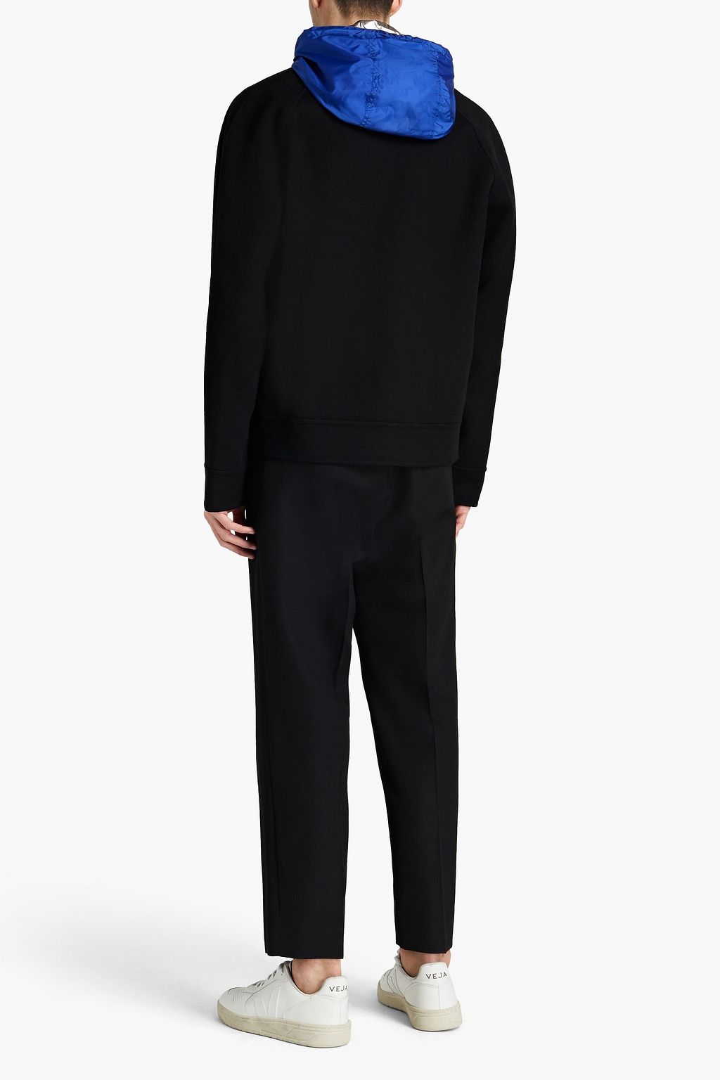 VALENTINO GARAVANI Wool and cashmere-blend felt hooded jacket