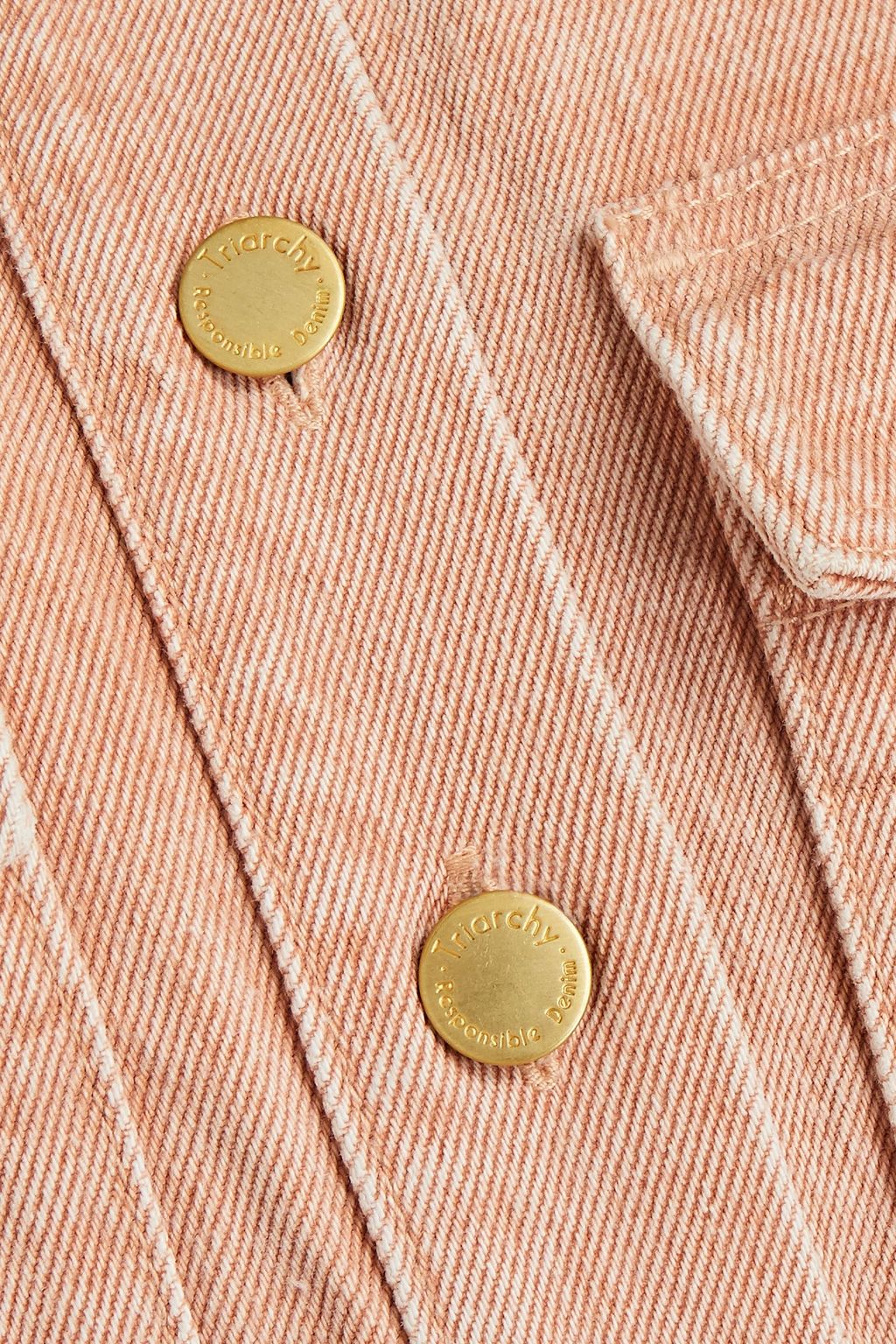 TRIARCHY Pleated denim jumpsuit