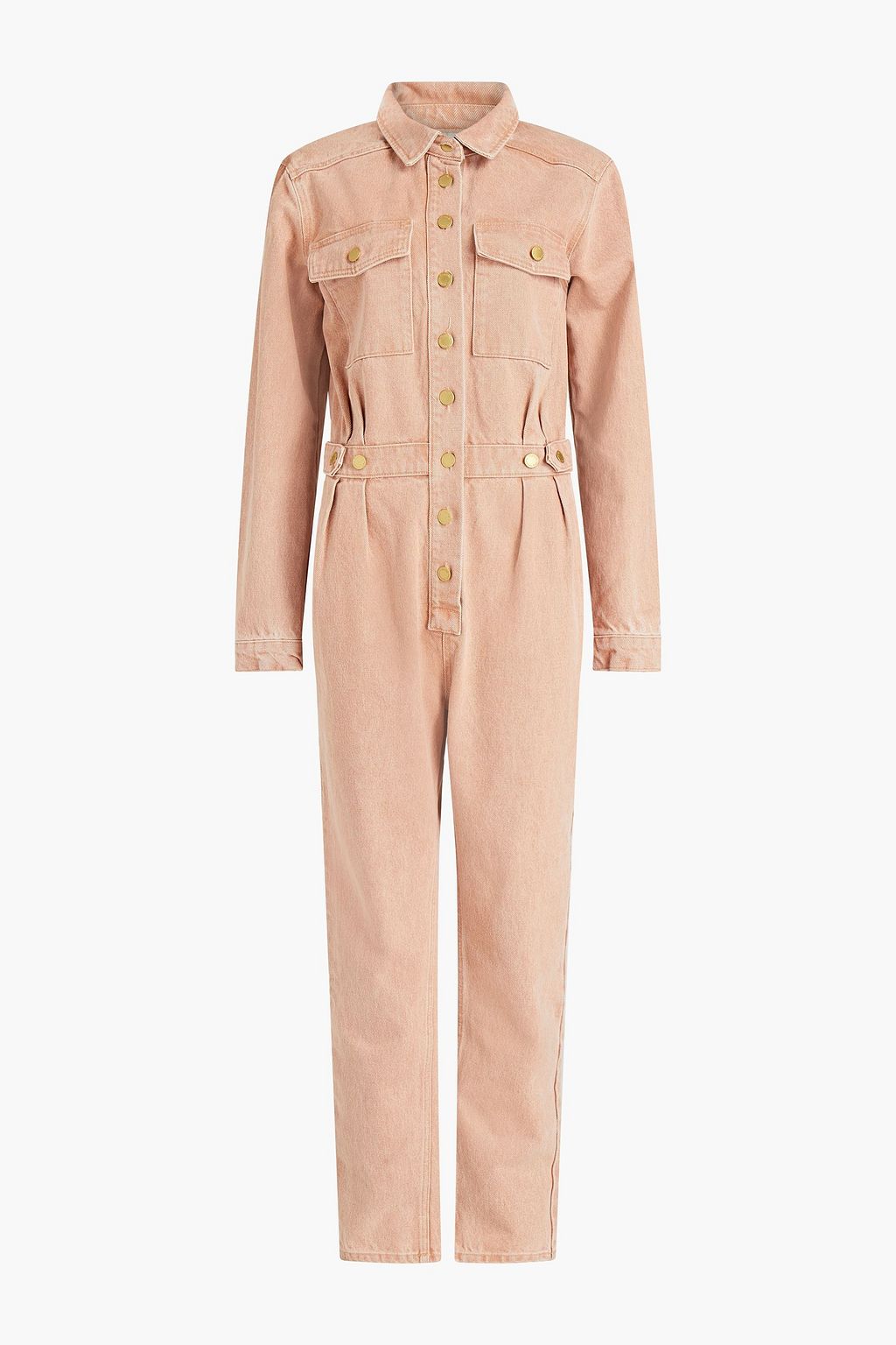 The Pleated Prep Curbside denim jumpsuit