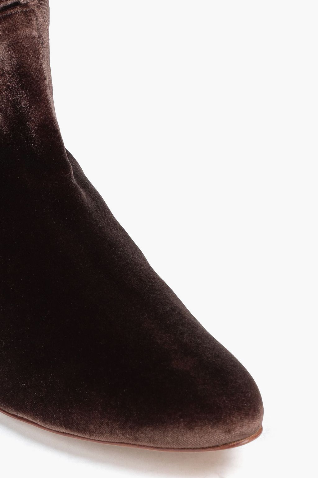 LE MONDE BERYL Stretch-velvet thigh boots