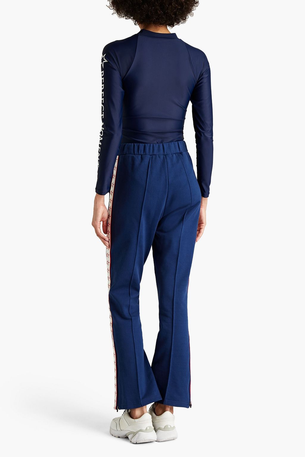 PERFECT MOMENT French cotton-blend terry track pants