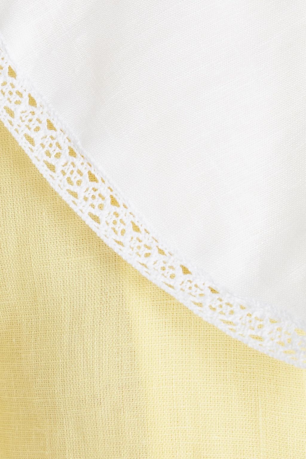 SLEEPER Linen mini shirt dress