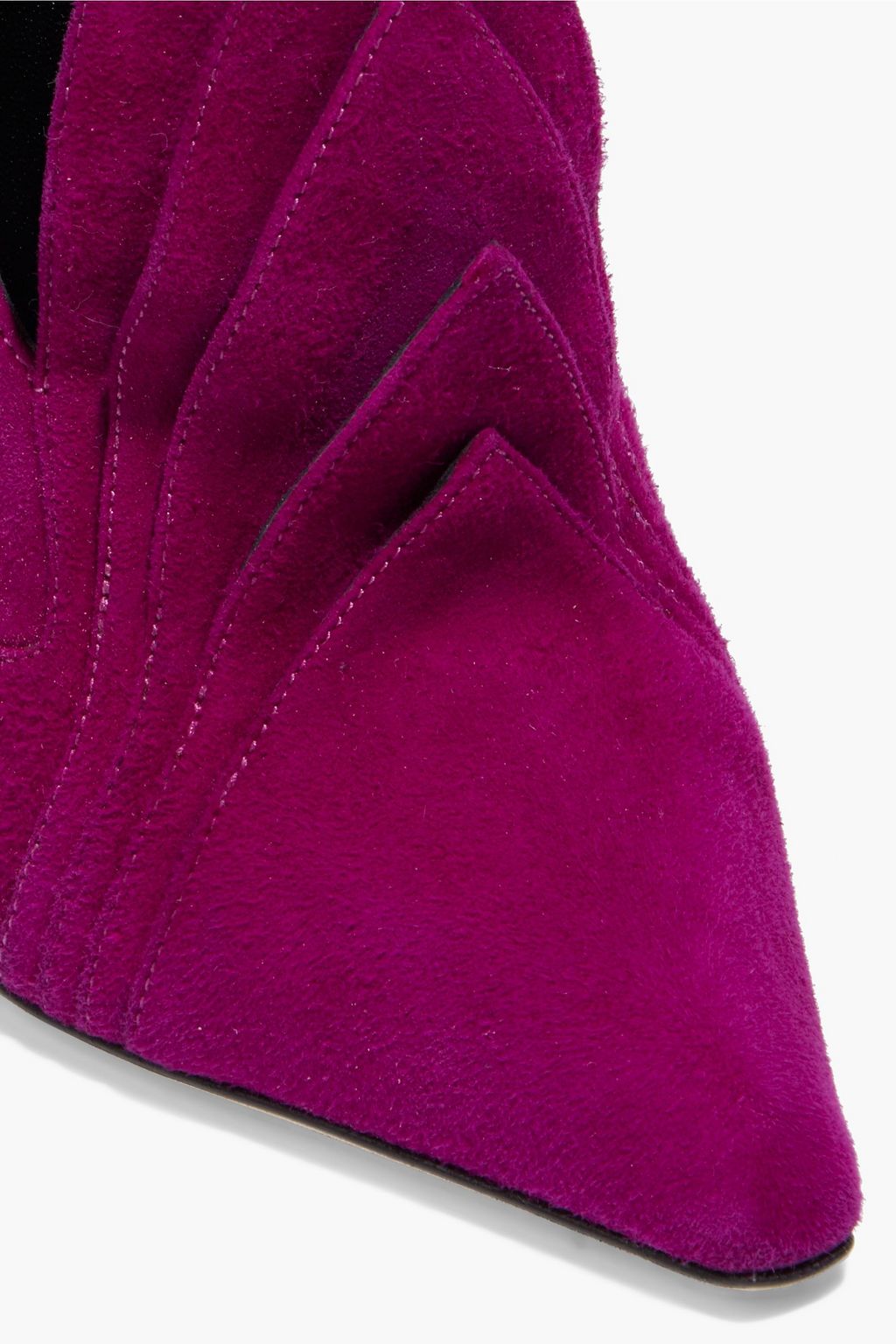 SERGIO ROSSI Layered suede ankle boots