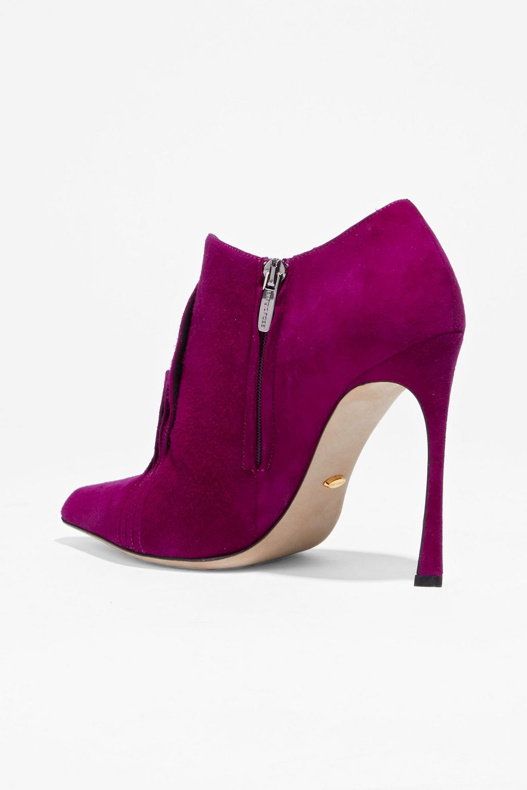 SERGIO ROSSI Layered suede ankle boots