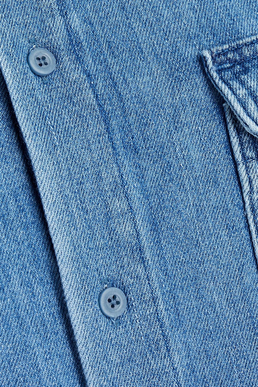 TRIARCHY Faded denim shirt dress