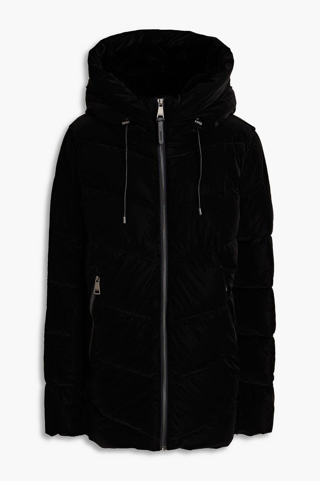 DKNY Quilted shell hooded jacket