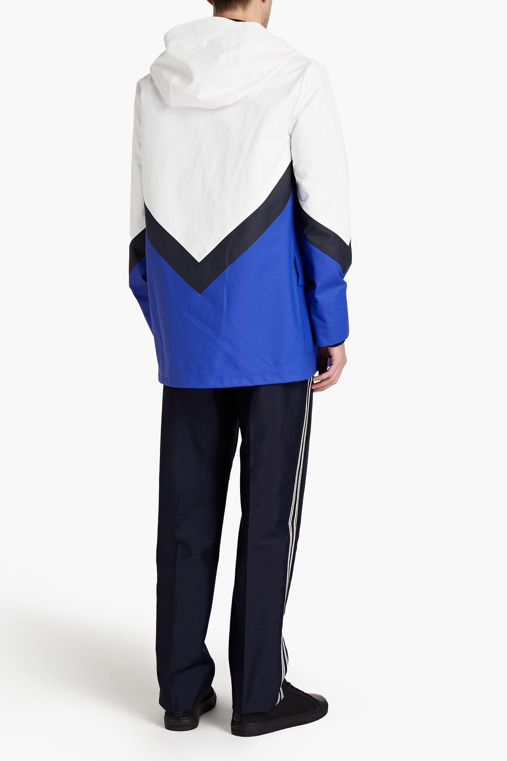 VALENTINO GARAVANI Color-block cotton hooded parka