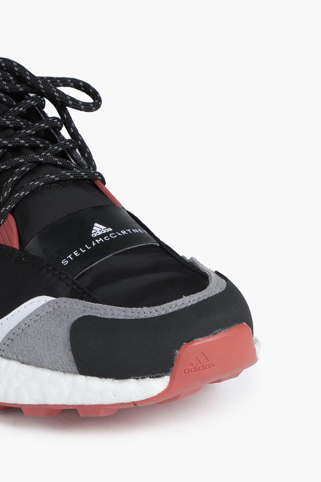 ADIDAS BY STELLA MCCARTNEY Outdoor Boost 2.0 shell, neoprene and faux suede sneakers
