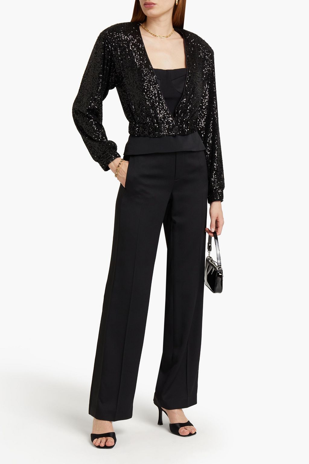 ROTATE BIRGER CHRISTENSEN Judy sequined mesh jacket