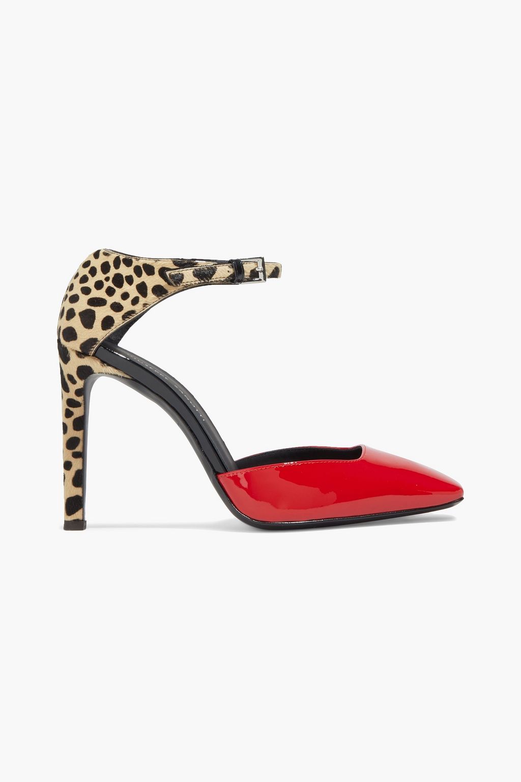 red leopard pumps