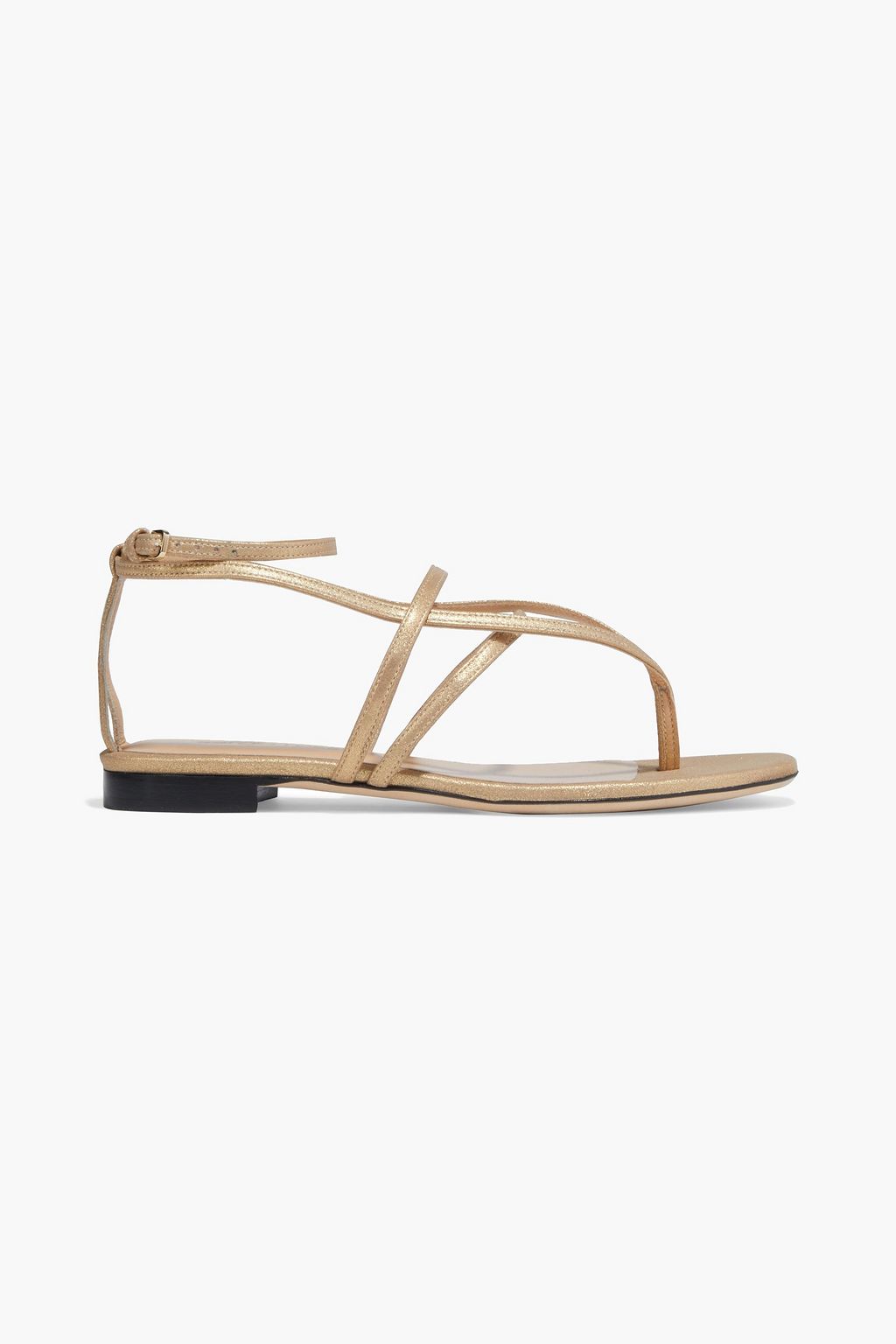 SERGIO ROSSI Metallic suede sandals | THE OUTNET