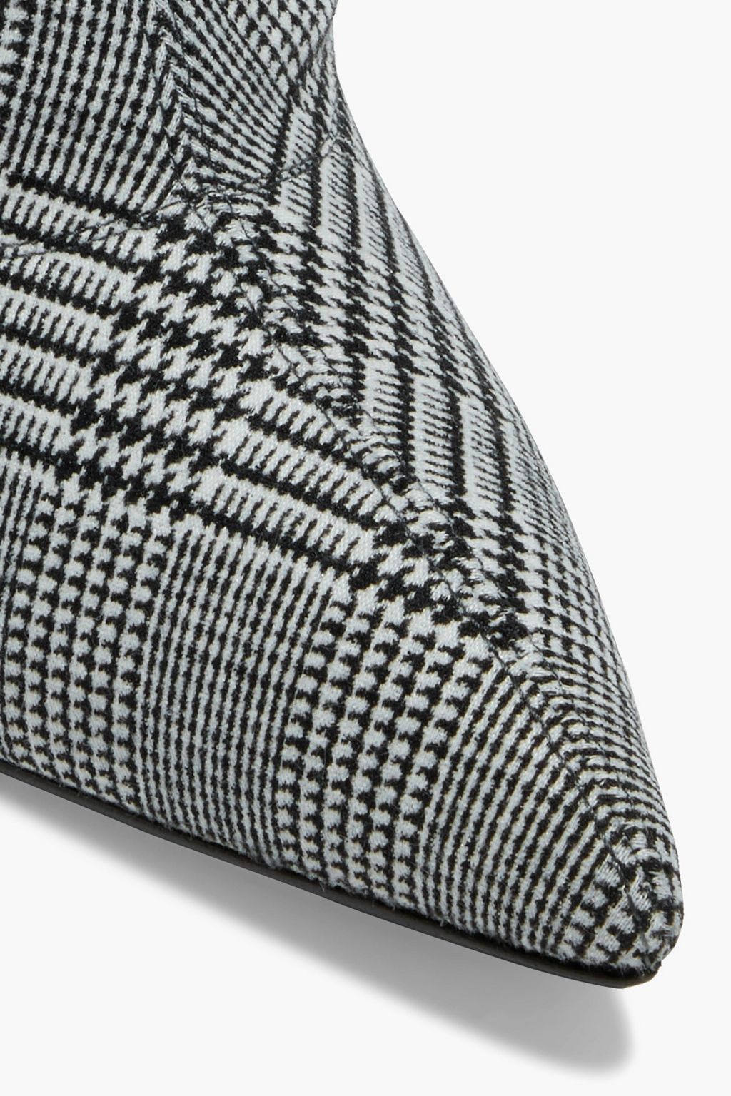 GIUSEPPE ZANOTTI Houndstooth stretch-knit sock boots