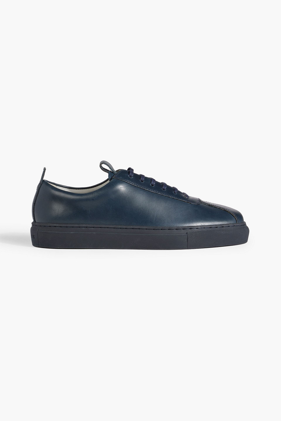 Grenson Leather-trimmed canvas sneakers