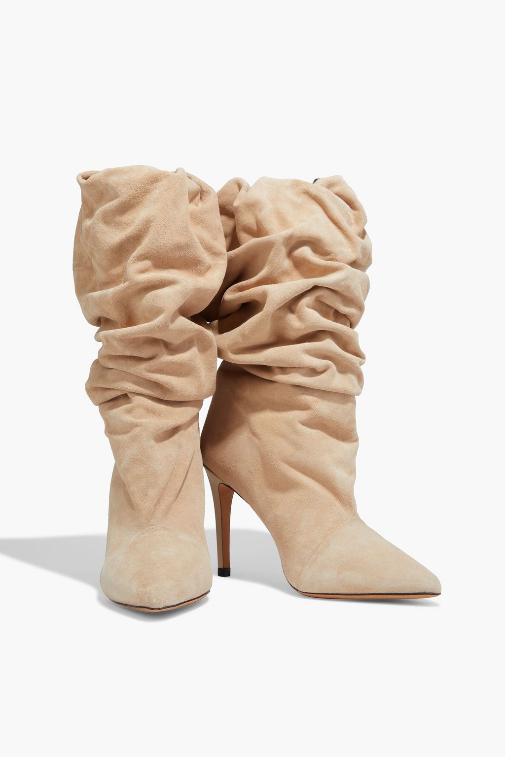 IRO Stevie gathered suede boots