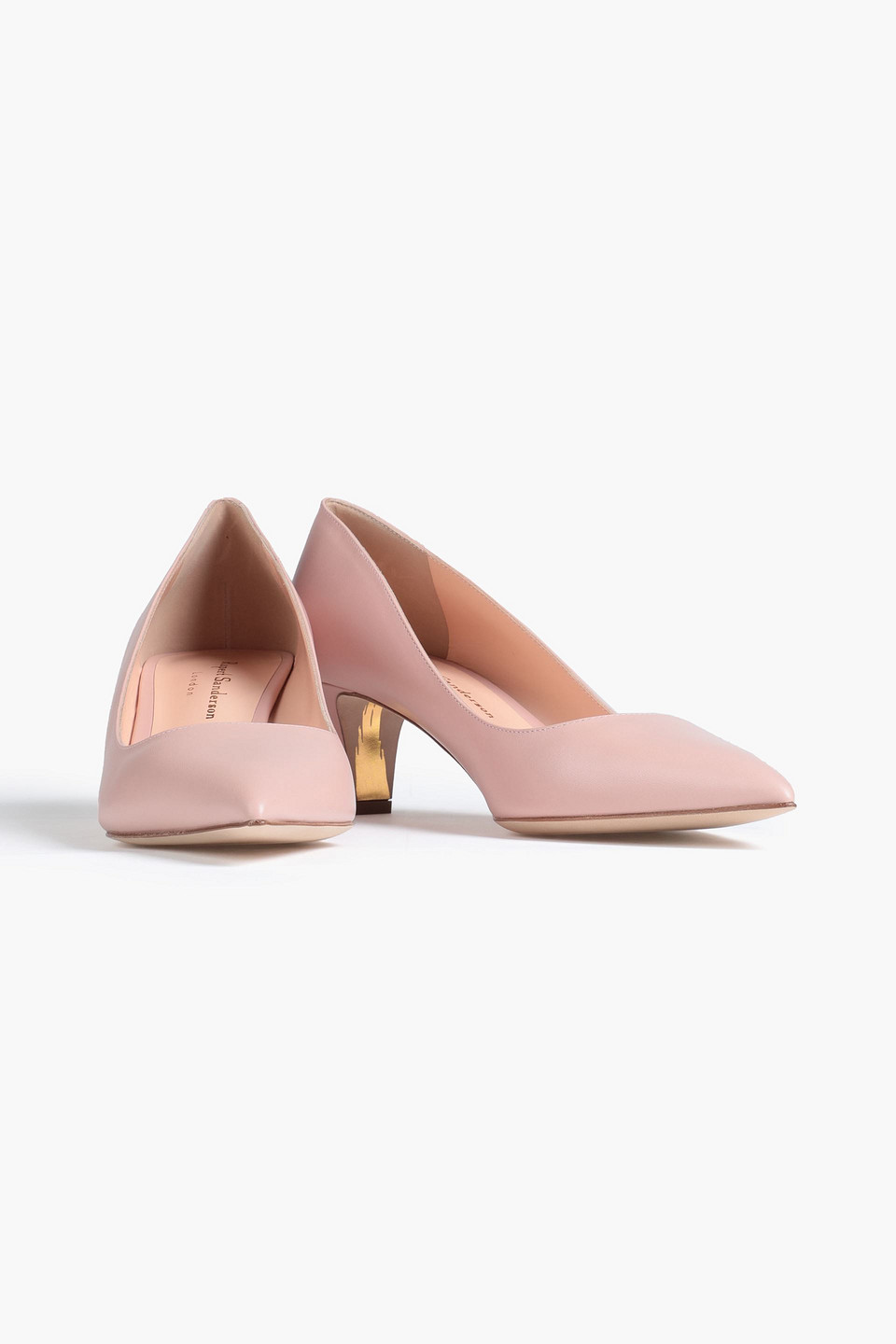 Rupert Sanderson Amara Leather Pumps In Pink