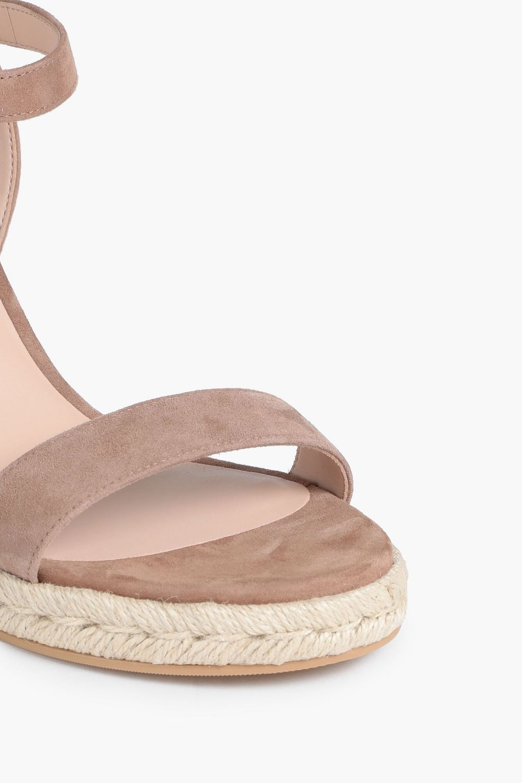 STUART WEITZMAN Teddi suede espadrille wedge sandals
