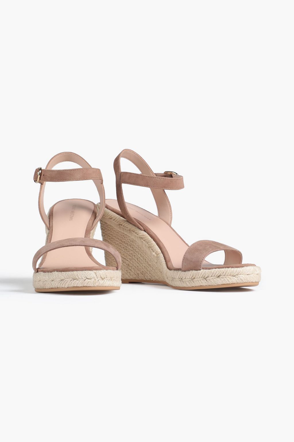 STUART WEITZMAN Teddi suede espadrille wedge sandals