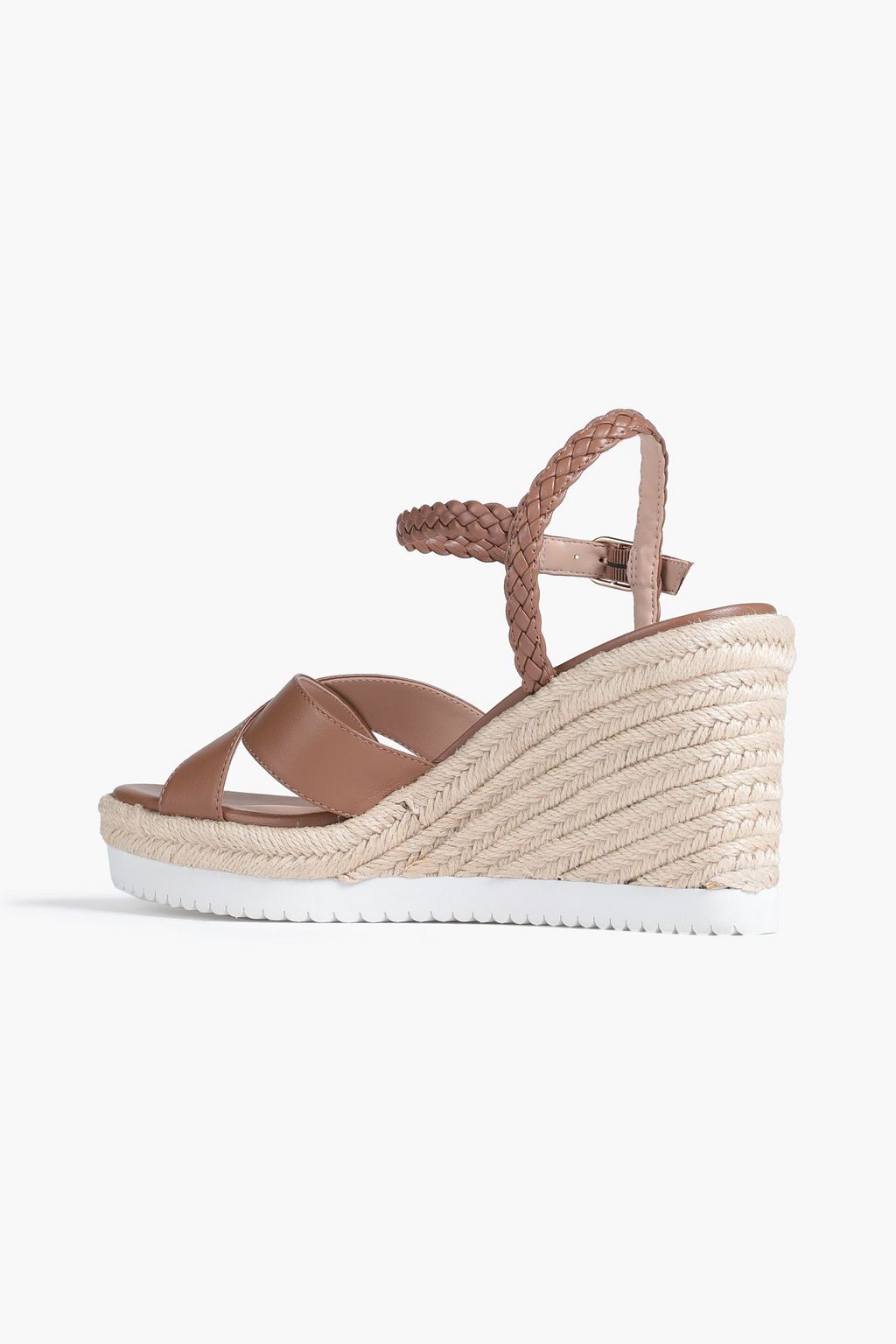 STUART WEITZMAN Mykonos leather wedge espadrille sandals | THE OUTNET