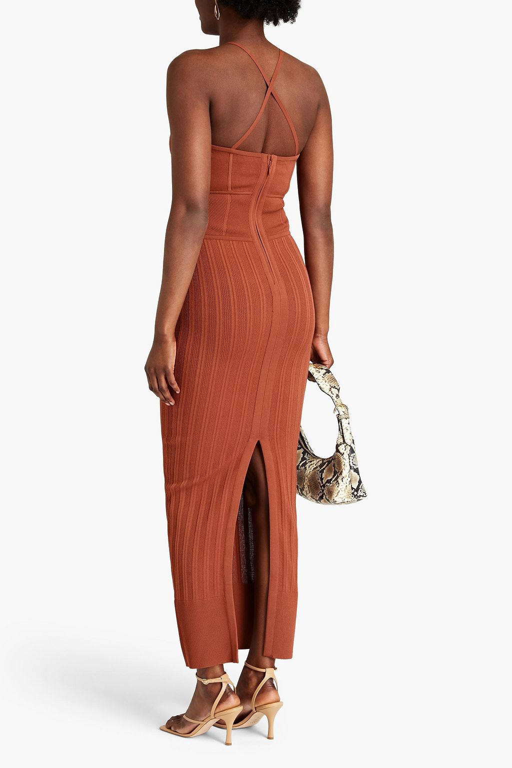 HERVÉ LÉGER Cutout bandage maxi dress