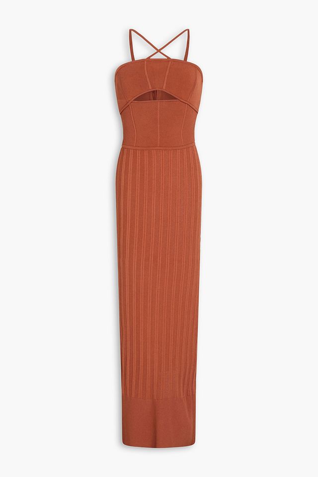 Cutout bandage maxi dress