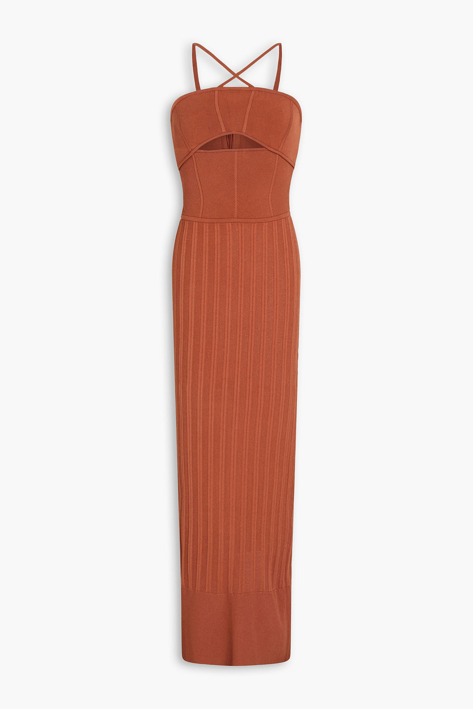 Hervé Léger Cutout bandage maxi dress