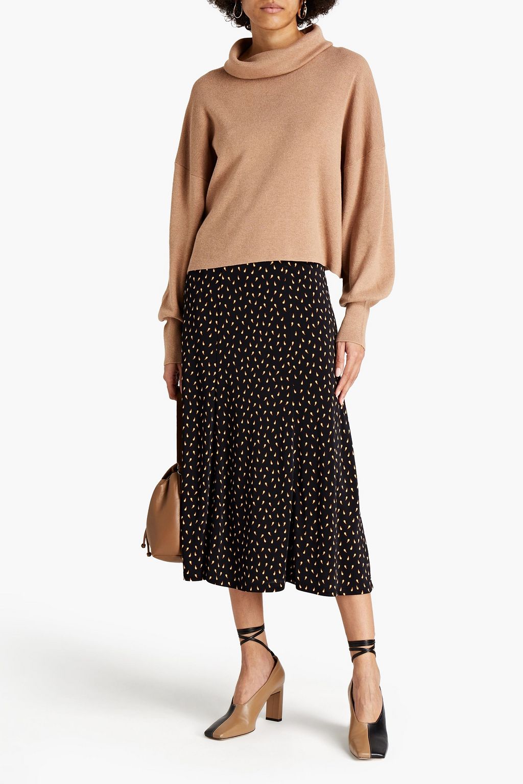RODEBJER Lanica wool and cotton-blend turtleneck sweater