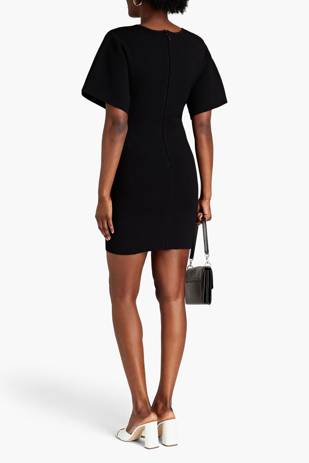 HERVÉ LÉGER Ribbed-knit mini dress