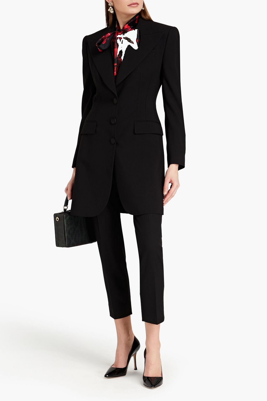 DOLCE & GABBANA ウール混クレープ コート