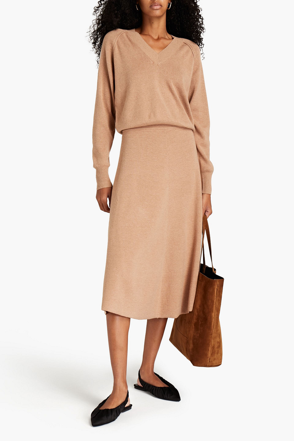 Rodebjer Wool And Cotton-blend Jumper In Camel