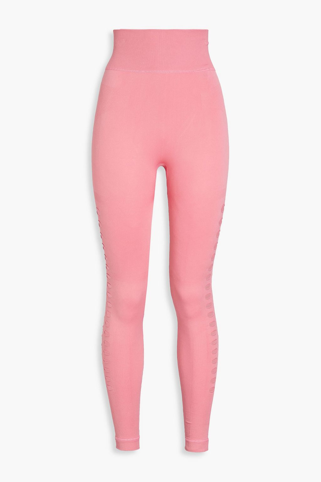 Baby pink Cropped perforated stretch 