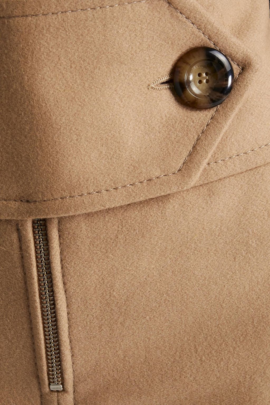 RODEBJER Maya wool-blend felt skirt
