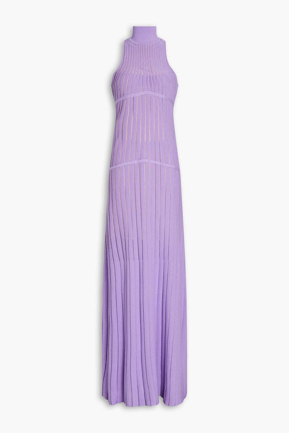 hervé léger - burnout bandage maxi dress - purple - xl