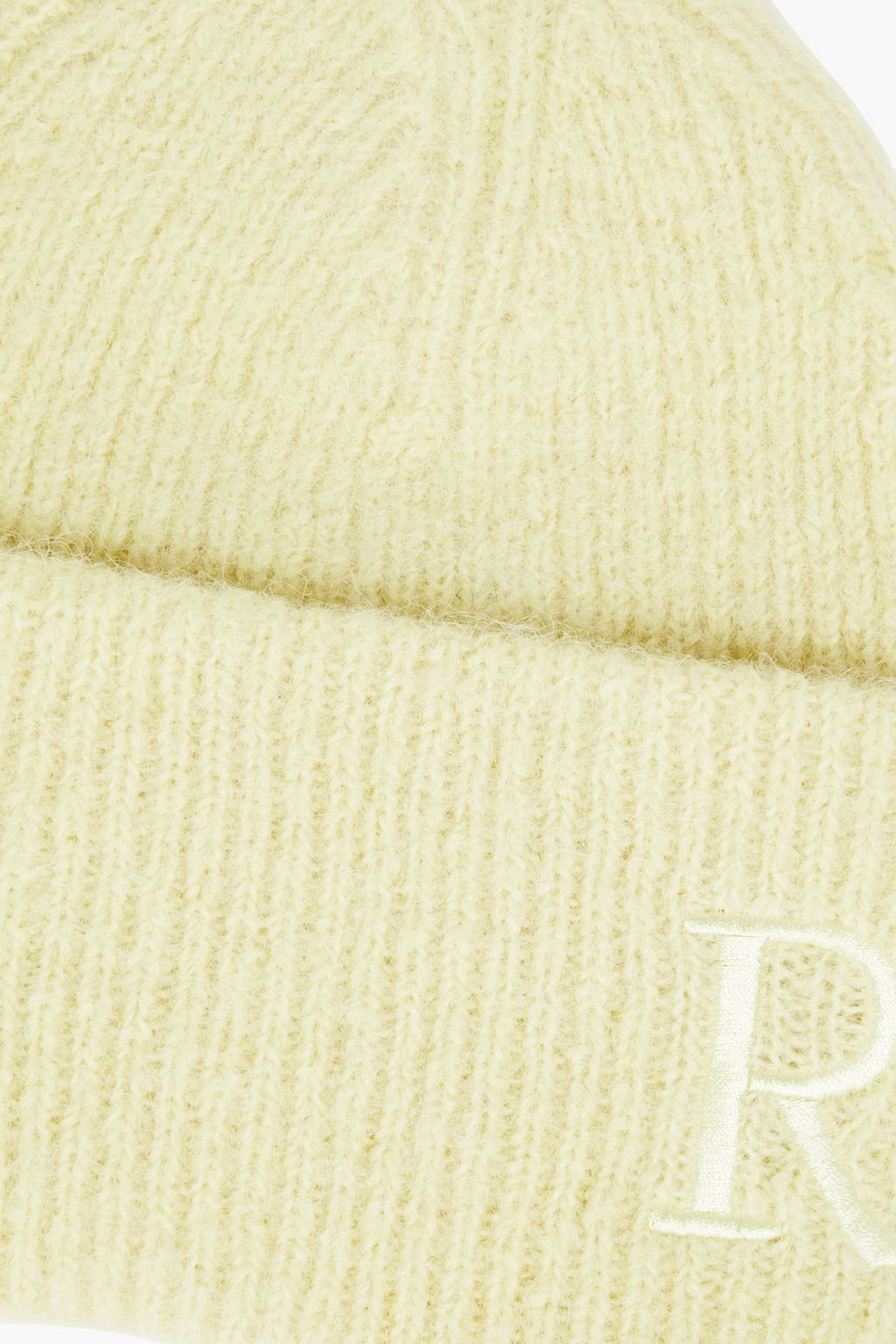 RODEBJER Embroidered ribbed alpaca and wool-blend beanie