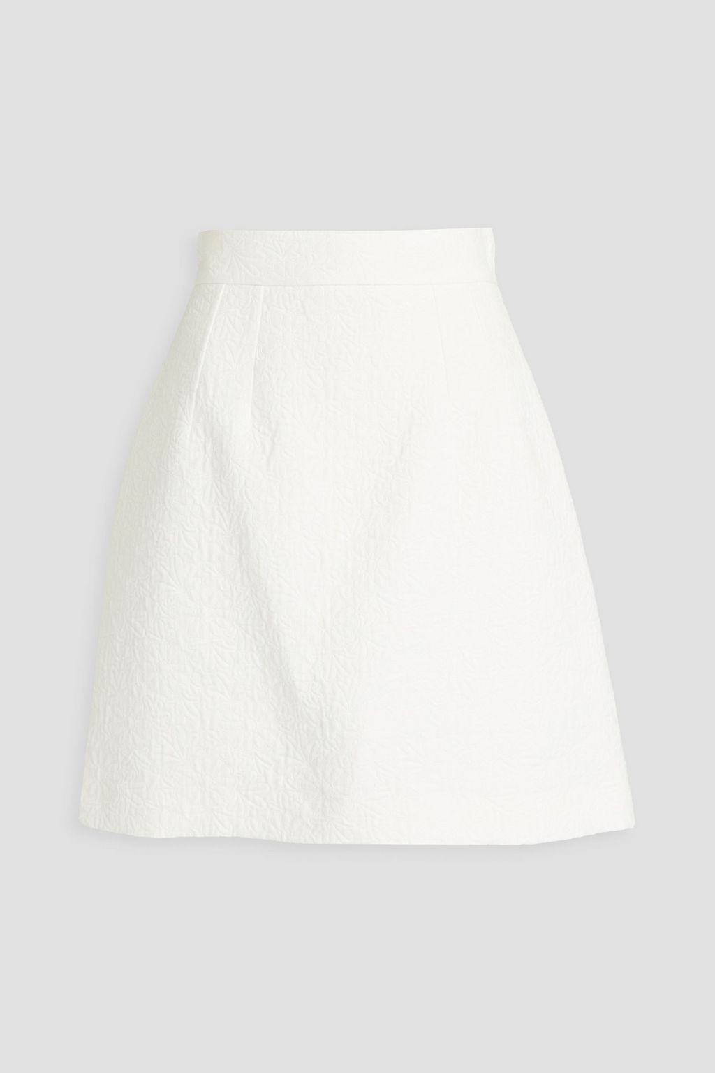 DOLCE GABBANA Cotton blend matelasse mini skirt THE OUTNET