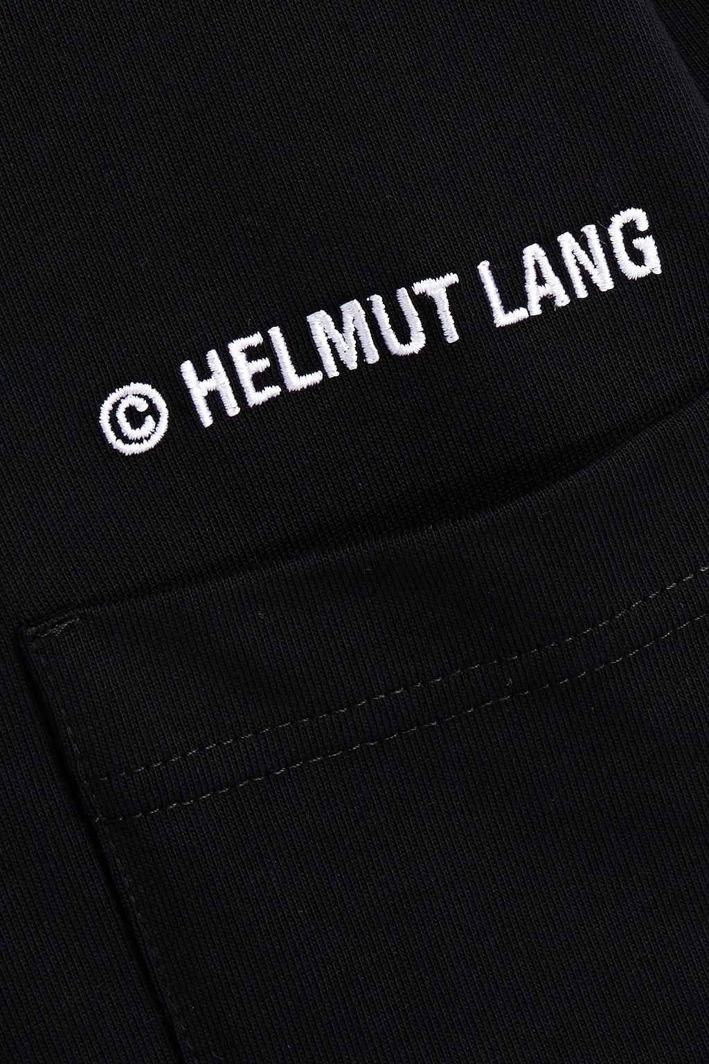 HELMUT LANG Embroidered printed cotton-jersey T-shirt