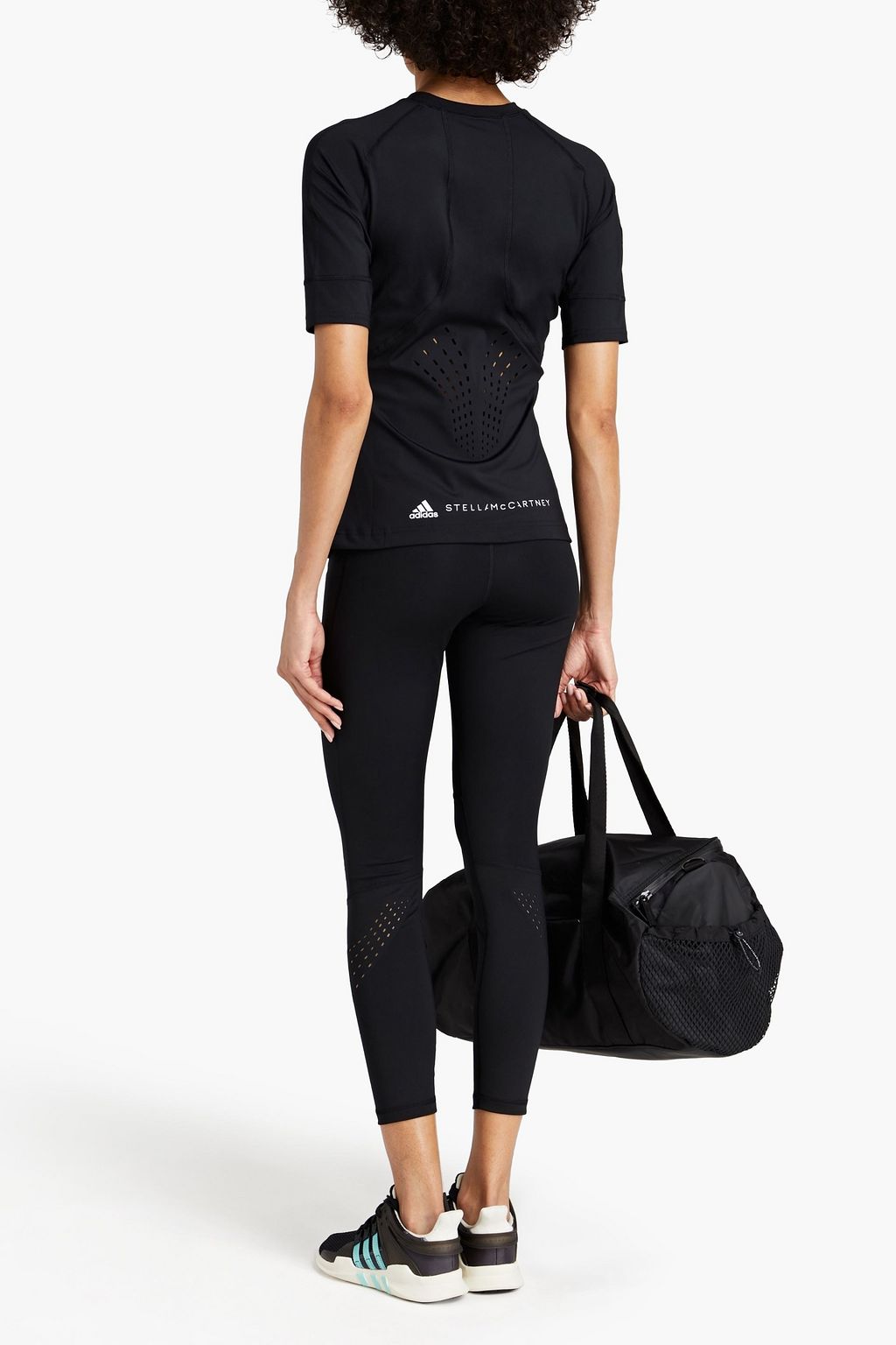 ADIDAS BY STELLA MCCARTNEY 로고 프린트 스트레치 티셔츠